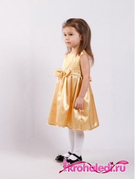 Нарядное детское платье Анита золото
