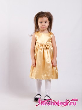 Нарядное детское платье Анита золото