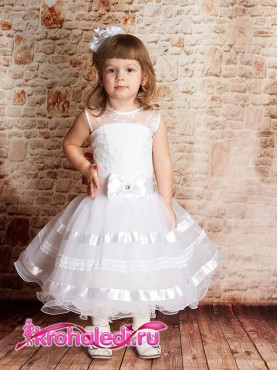 Нарядное детское платье Снежинка