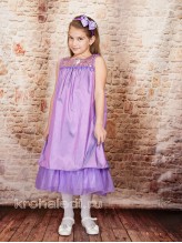 Нарядное детское платье Алина сиреневое