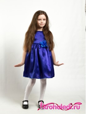 Нарядное детское платье Дарина электрик