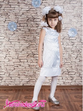 Нарядное детское платье Серебряная леди