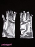 Детские перчатки Диско серебро