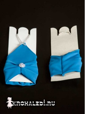 Детские перчатки Кокетка синие