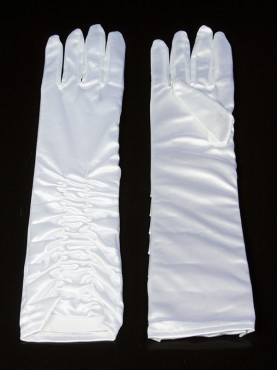 Подростковые перчатки Леди белые