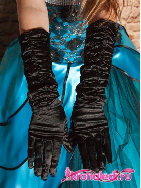 Подростковые перчатки Леди черные