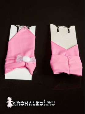 Детские перчатки Пуховка розовые